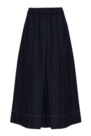 MARINA SKIRT / blu con impunture