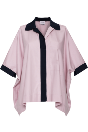 OVER SHIRT /  pink & blue