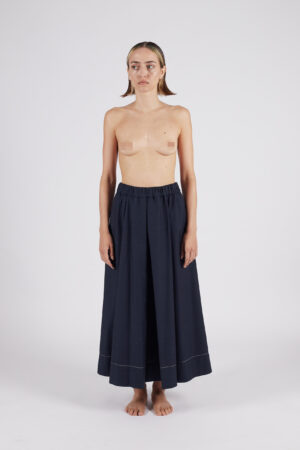 MARINA SKIRT / blu con impunture