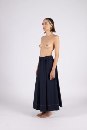 MARINA SKIRT / blu con impunture