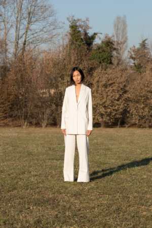 PANTALONI STRAIGHT / stone white