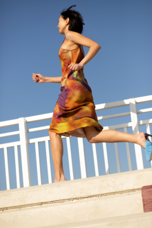 NUVOLA SLIP DRESS / stampa multicolor