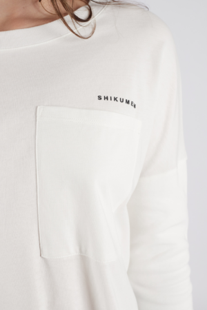 POCKET T-SHIRT / natural white