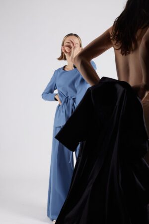 PANTALONI IN & OUT COMBO/ azure