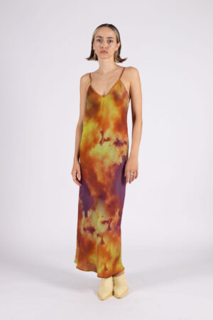 NUVOLA SLIP DRESS / stampa multicolor