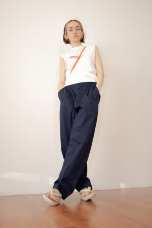 PANTALONI BALLOON / blue batik