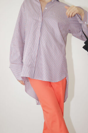 STRIPED OVER SHIRT / multicolor stripes