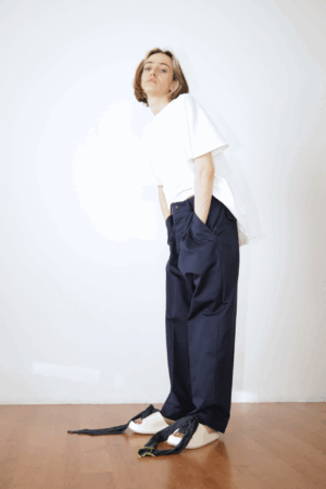 PANTALONI BALLOON / blue batik