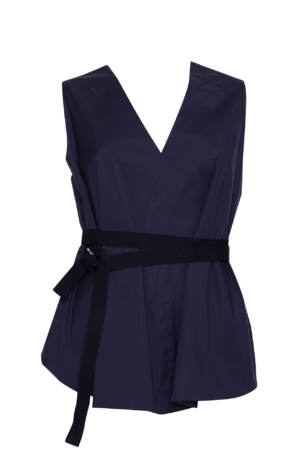 TOP / blue batik