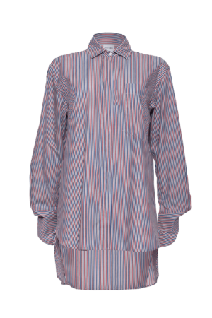 STRIPED OVER SHIRT / multicolor stripes