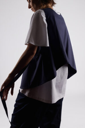TOP / blue batik