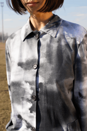 NUVOLA JACKET / bicolor allover print
