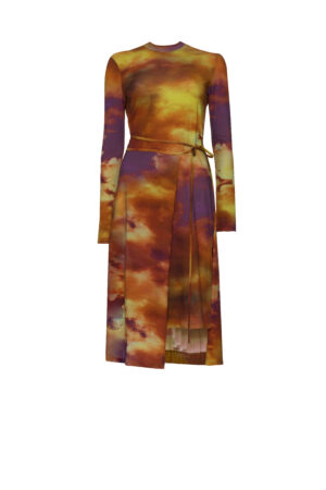 CLOUD MIDI DRESS /multicolor