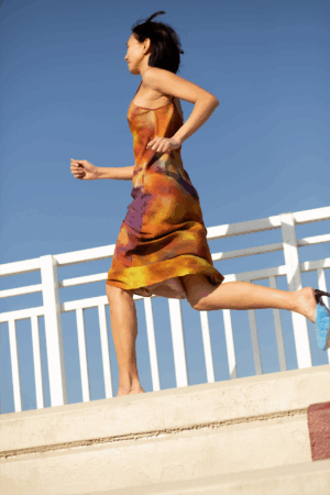 NUVOLA SLIP DRESS / multicolor