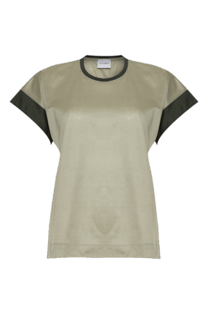 T-SHIRT / bright camel & blue (Copia)