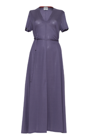 Wide jersey long dress