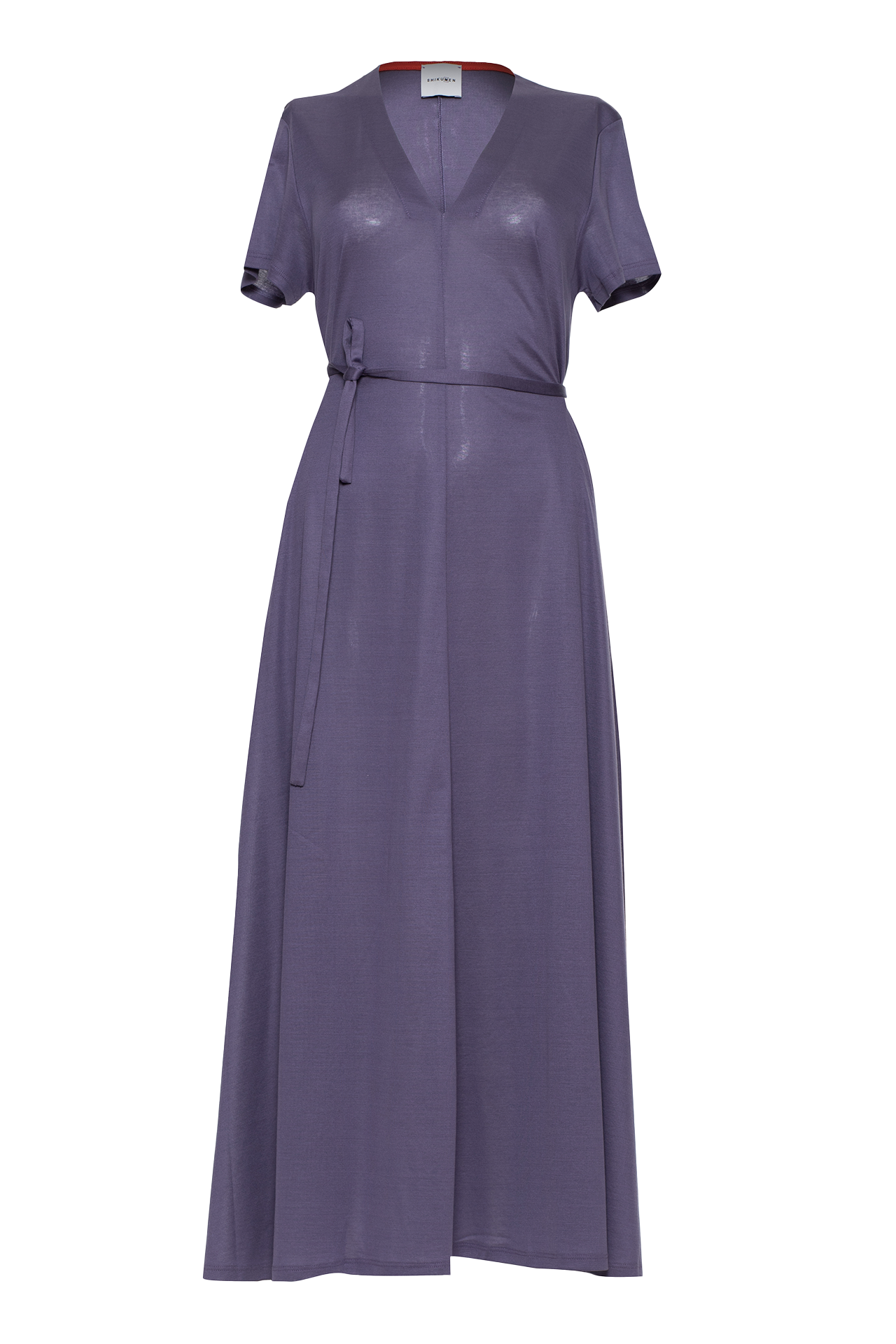 Wide jersey long dress