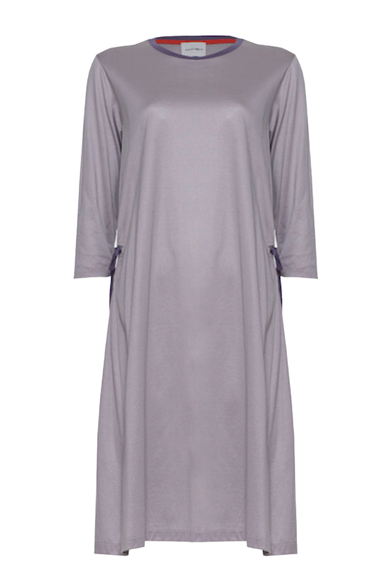 Silk-effect jersey midi dress