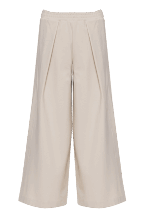 SEUL VISCOSE PANTS - Ivory