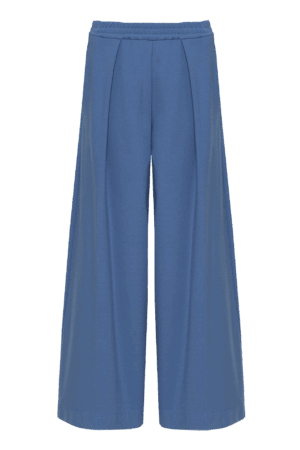 Light blue viscose interlock seul pattern pants