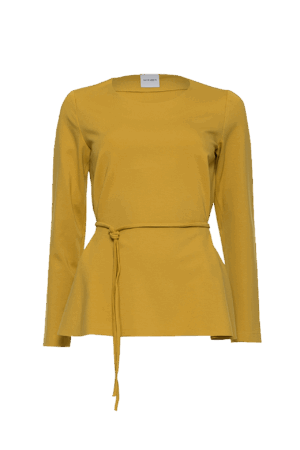 Women's yellow viscose sweater