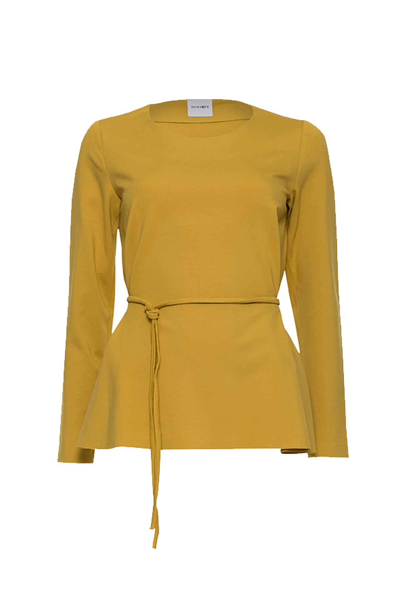 Women's yellow viscose sweater