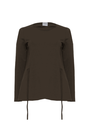 Maglia donna in viscosa colore verde oliva
