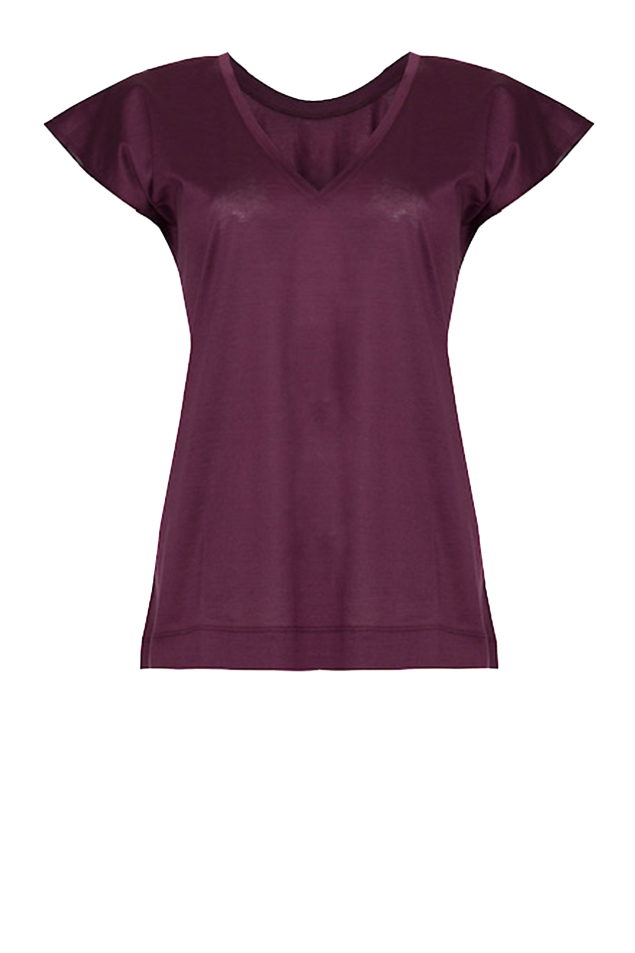 aubergine jersey t-shirt